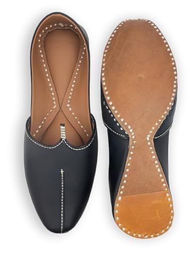 Image of KORAKARI Men's Traditional Leather Punjabi Jutti Comfortable Mojari for Men