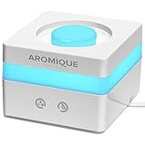 AROMIQUE Essential Oil Diffuser 120ml Cool Mist Aroma Humidifier Aromatherapy eBooks included with Adjustable Mist and 7 Magic Led Lights Auto Shut-off for Home Office Baby Room