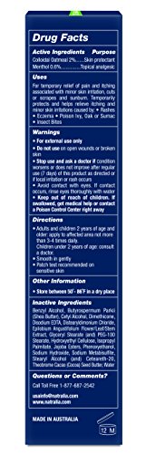 Natralia Anti-Itch Soothing Cream, Oatmeal and Menthol, 3 Ounce