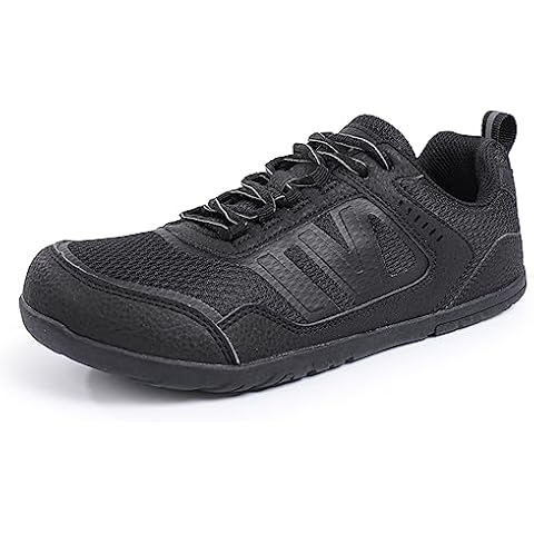 Men's Cross Training Shoe - Speed Force Minimalist Running Shoe - Lightweight Barefoot U122CZYDX607.MK-Black-43 Cover