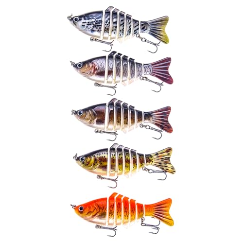Appâts de pêche réalistes pour canne avec nage robotisée 3D innovante