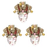 PRETYZOOM 3 Piezas Máscara Nevera Imanes De Nevera Tenerife Disfraz De Miniatura Máscaras De Disfraces Lindo Magnético Mini Nevera Oso Decoración De Fiesta Carnaval Juguete