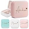 MIKOU Joyero mujer personalizado- regalo con nombre para niña, mujer o damas de honor, para cumpleaños y día de la madre – colores a elegir