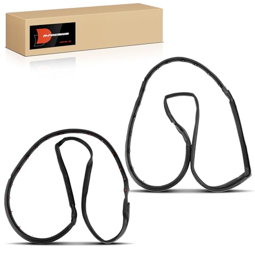 A-Premium 2PCS Front Car Door Weather Stripping Seal Strips Compatible with Jeep TJ Series Wrangler 1997-2006