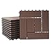 Produktbild Mendler WPC Bodenfliese Rhone, Holzoptik Balkon/Terrasse, 11x je 30x30cm = 1qm versetzt - Premium Coffee