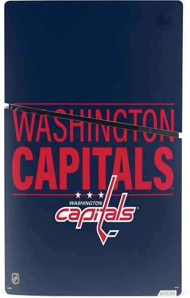 Skinit Decal Gaming Skin Compatible with PS5 Slim Digital Edition Console - Officially Licensed NHL Washington Capitals Lineup Design