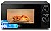Midea Microondas 20 litros y 700 W de potencia | Microwave | Horno Microondas Negro de Sobremesa con Plato Giratorio, Función Descongelación, 5 Niveles de Potencia, Temporizador | Microondas sin grill