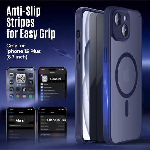 Image of Symcele Designed for iPhone 15 Plus Case, Deep Blue