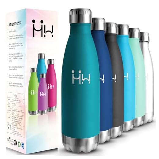 HoneyHolly Borraccia Termica, 18/8 Acciaio Inox Bottiglia Termica - 750ML - Senza BPA Borraccia Palestra, Isolato Sottovuoto, Antigoccia, Bottiglia Acqua Termos per Scuola, Sport, Ufficio