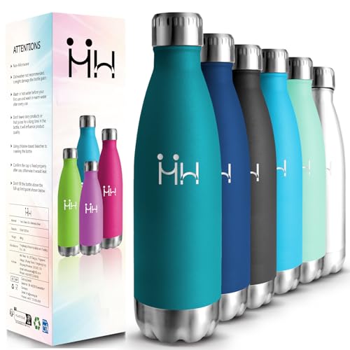 HoneyHolly Botella agua Acero Inoxidable, Botella Termica - 750ml sin BPA, Botella de Agua Deportiva, Doble Pared al Vacío a Prueba de Fugas, Cantimplora Termica para Gimnasio