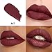 HANLADY Dark Burgundy Long Lasting Lipsticks for Women Pigmented Smudgeproof Transferproof Vegan Cruelty Free Lip Makeup (A47 Flamingo, 1 Pack)