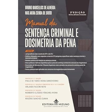 Capa do livro Manual da Sentença Criminal e Dosimetria da Pena 3ª edição (2024)