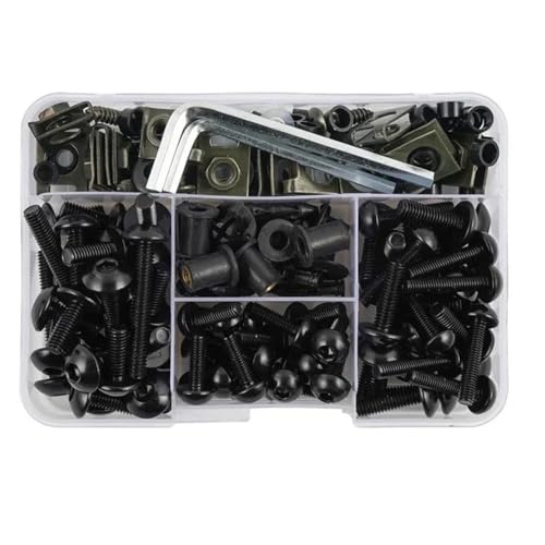 Tornillos para carrocería Tornillos De Carenado Motocicleta Para Yamaha TDM 850 900 A TDM850 TDM900 Kits De Tornillos De Carenado Fijaciones Tornillos Carrocería. Kit de pernos de carenado(Negro)