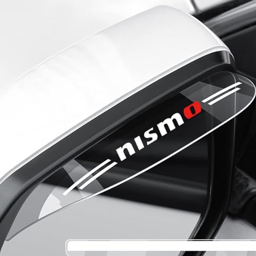 日産 nismo サイドミラー雨雪防止シールド エクストレイル セレナ エルグランド ブルーバード ティアナ キックス ディズ ノート オーラ アリア ルークス リーフ NV100クリッパー NV350キャラバン 透明 (nismo)