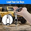 2er Pack Schnellverschluss Schlüsselkarabiner Schlüsselbund Key Organizer Drehbar Abnehmbar Schlüsselanhänger Metall Mit 4 Geteilten Schlüsselringen Für Männer Frauen Auto Geldbörse Taschenzubehör #5