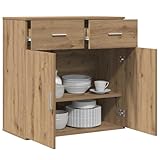【 Matériaux :】 Principalement fait en bois d'ingénierie solide, ce buffet résiste à l'usage quotidien tout en gardant son bel aspect. Le bois d'ingénierie a le mélange parfait de robustesse et de style, ce qui en fait un choix idéal pour les foyers actifs.