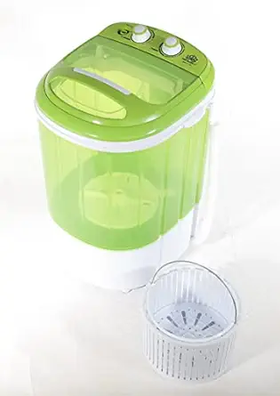 DMR Model No DMR 25-1208 Single Tub Top Load 2.5 kg Portable Mini Washing Machine with 1 kg Spin Dryer Basket (DMR 25-1208 (W2Yr), Green)