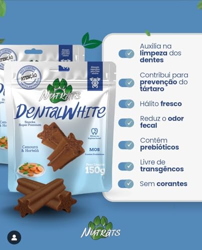 Petisco Dental Sticks Para Cães Dentalwhite Nutrats 150g