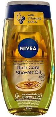 Nivea Shower Oil Natural Caring 200ml for Dry skin