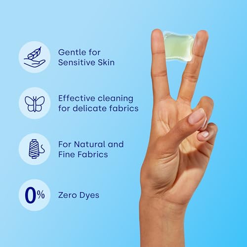 Dropps Sensitive Skin Laundry Detergent Pods, Crisp Breeze (160 Count) - Dermatologist Tested Laundry Pods - HE Compatible Laundry Supplies for Clean Clothes, Vegan & Dye-Free - Image 5