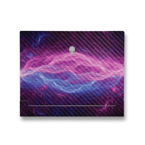 Image of MightySkins Carbon Fiber Skin Compatible with Alienware X14 R2 (2023) Full Wrap Kit - Raw Energy | Protective, Durable Textured Carbon Fiber Finish | Easy to Apply & Change Styles | Made in The USA