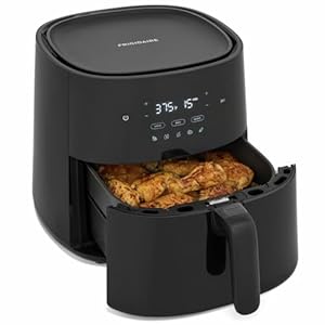 Frigidaire 3 in 1 Air Fryer – 5.3 Qt Capacity – 5 Preprogrammed Recipes, Black