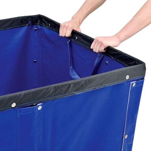 Carretilla de vinilo azul 54" L x 34" W x 36" H miniatura 3