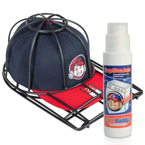 Cap Buddy & Cap Washer das Wunder-Waschmittel mit Bürstenkopf zur Basecap Reinigung in Spülmaschine für alle Herren Golf Kappen wie New...
