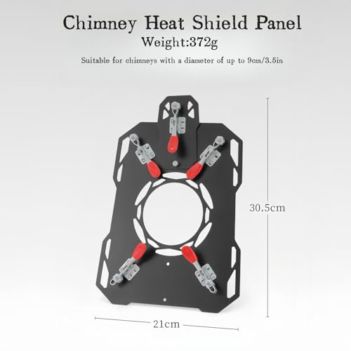 Fay Bless DIY Hot Tent Stove Jack, Aluminum Clip-On Stove Jack with 3.4" Chimney Hole for Canvas Tent, Bell Tent,Yurt Tent, Fireproof Tent Protector for Winter Camping - Image 2