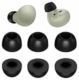 3 Pairs Galaxy Buds 2 Memory Form Ear Tips Buds, S/M/L 3 Size Replacement Reduce Noise Anti-Slip Fit in Case Premium Earbuds Gel Compatible with Samsung Galaxy Buds 2 - S/M/L Black