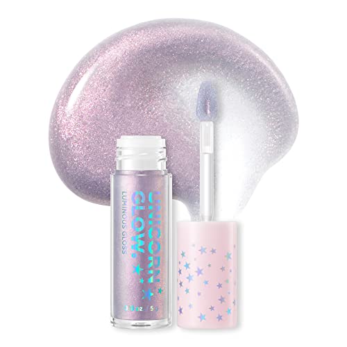 Unicorn Glow Luminous Lip Gloss #4 Aurora - Shimmery Glitter Moisturizing Lip Gloss With Shimmery Finish - Lightweight, Sheer, And Hydrating[0.18 Oz. / 5 G] #TOP15