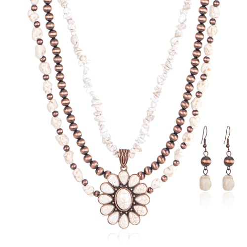 Image of Montana West Rustic Couture's Western Jewelry Set for Women Cowgirl Vintage Western Necklace Earring