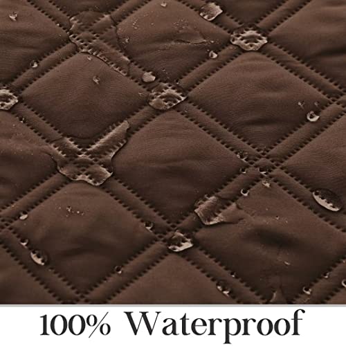 Tomoro Reversible Recliner Chair Cover - 100% Waterproof Quilted Sofa Slipcover Furniture Protector With Elastic Straps, Washable Couch Cover For Pets Kids Children Dog Cat，23 Inch #TOP2