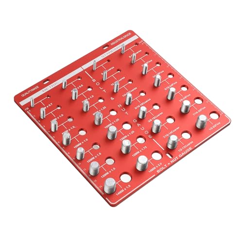 Vérificateur de filetage en acier inoxydable Walfront 28 tailles haute précision