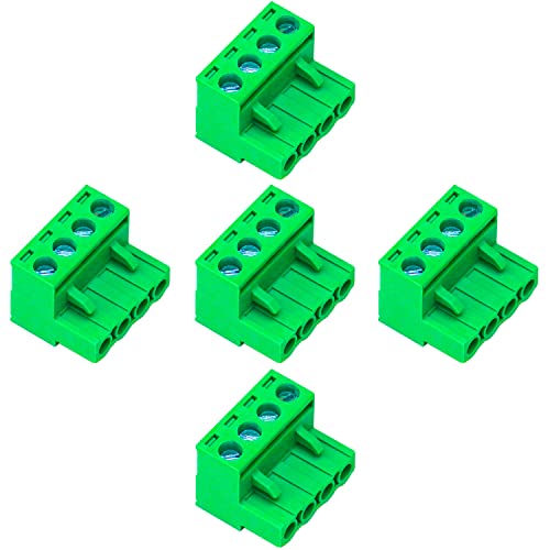 Keszoox 5 Pack 5.08Mm Pitch Phoenix Type Connector 4 Pin Pcb Screw Terminal Block #TOP28
