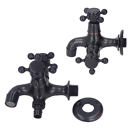 Grifo de lavabo de latón de montaje en pared YWBL-WH con acabado robusto de alta gama 5