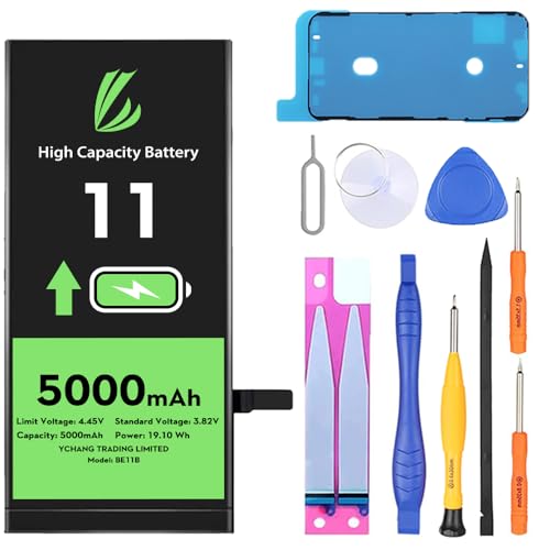 LL Trader Akku für iPhone 11 5000 mAh hohe Kapazität Akku mit Reparaturwerkzeugen