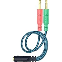 Sdoppiatore Cuffie VENTION - Doppio Jack 3.5mm, 1.5m, Con Microfono Per PC, PS4, Xbox