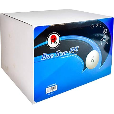 Martin Kilpatrick Practice Table Tennis Balls – Box of 144 MK Practice Table Tennis Balls – 40mm Ping Pong Balls – White MK Practice Balls – Affordable – Ideal for Practice Cover