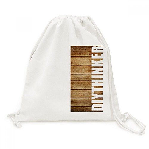 Sac à dos toile cordon motif rayures irrégulières voyage sac shopping léger