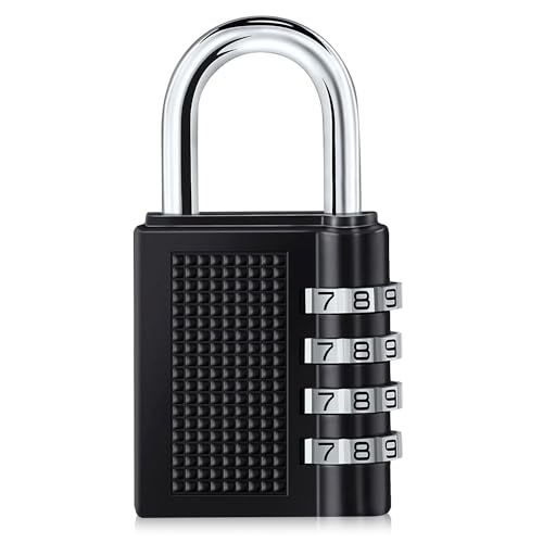 Image of GLUN 4 Digit Dialer Rechangeable Metal Body Luggage Number Lock, Powder Coated Bags Lock, Combination Pad Lock