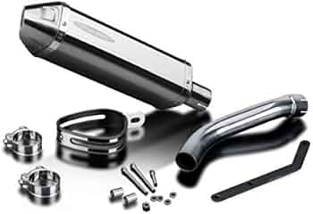 Amazon | DELKEVIC スリップオンステンレストライオーバルマフラー