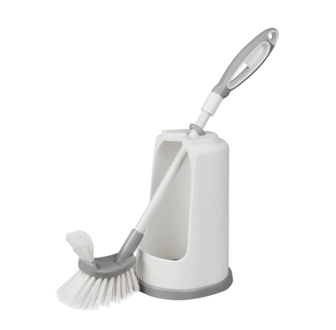 Szczotka do Toalety, Plastikowy Zestaw Szczotek Do Toalety Szczotki I Uchwyty Do Toalety Łazienka WC Szczotka Do WC Długa Rączka Loo Brush Scrubber Czyszczenia