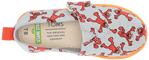 Espadrilles TOMS Tiny Alpargata gris clair en toile durable pour enfants - 4