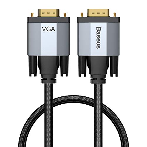Baseus Enjoyment Series VGA Male to VGA Male Bidirectional Adapter Cable (Grey) (1 Meter) (B08T6NDWDJ) Amazon Price History, Amazon Price Tracker
