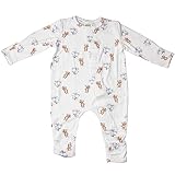 EZ Baby Magnetic Onesie, Magnetic Onesies for Baby Boy, Magnetic Baby Pajamas, Easy to Close Magnetic Sleepers (as1, age, 0_month, 3_months, Teddy Bear)