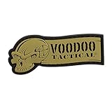 VooDoo Tactical 07-0982007000 Rubber Ribbon Logo Patch, Coyote
