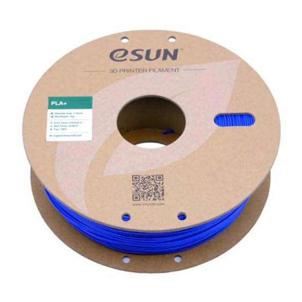 Image of eSUN PLA+ 3D Printing Filament 1.75mm High Speed Filament Speedy PLA Plus for Fast Printing, Dimensional Accuracy + /- 0.03mm, 1KG (2.2 LBS) Blue