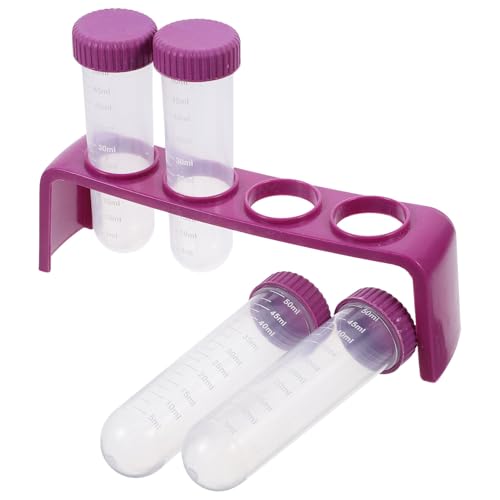 FUNOMOCYA Test Tube Holder Rack 4-Hole Tube Rack for Lab Storage Tube Holder Drying Rack for Lab Professional Vial Rack