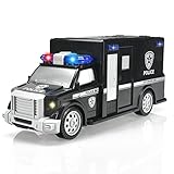 CYKT 3-7 Year Old Boy Police Car Toy, LED Music Electric Universal Wheel Police Car Toy, 3-10 Year Old Boy and Girl Police Car Toy Gift